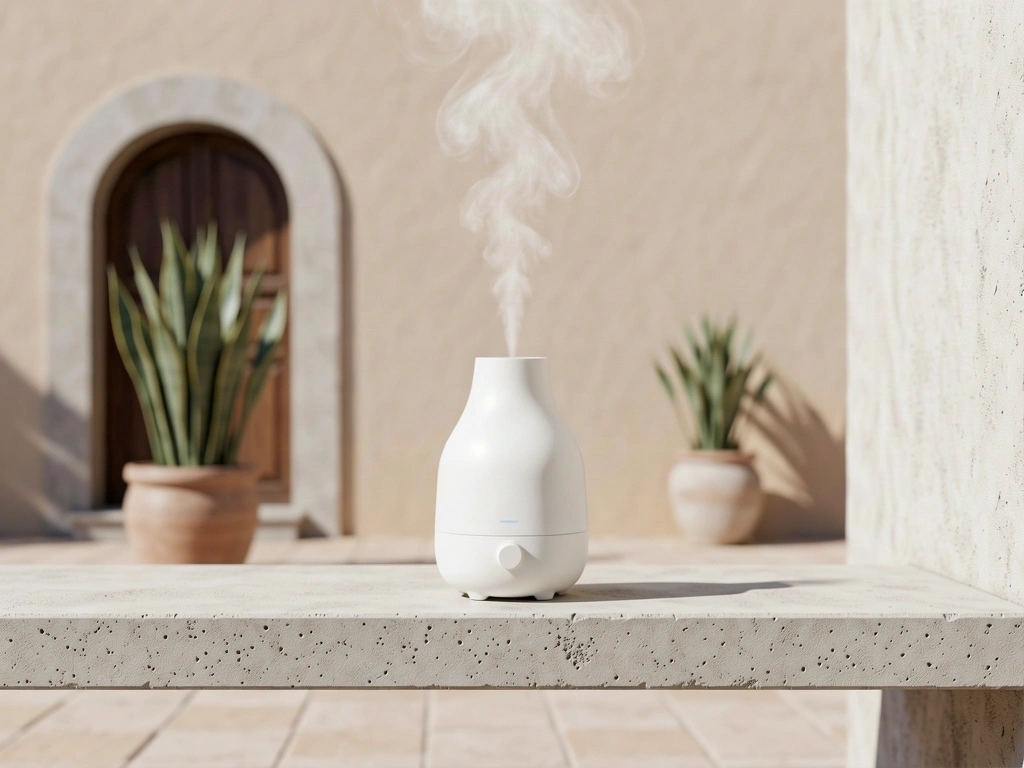 Detalle de aromaterapia y diseño minimalista