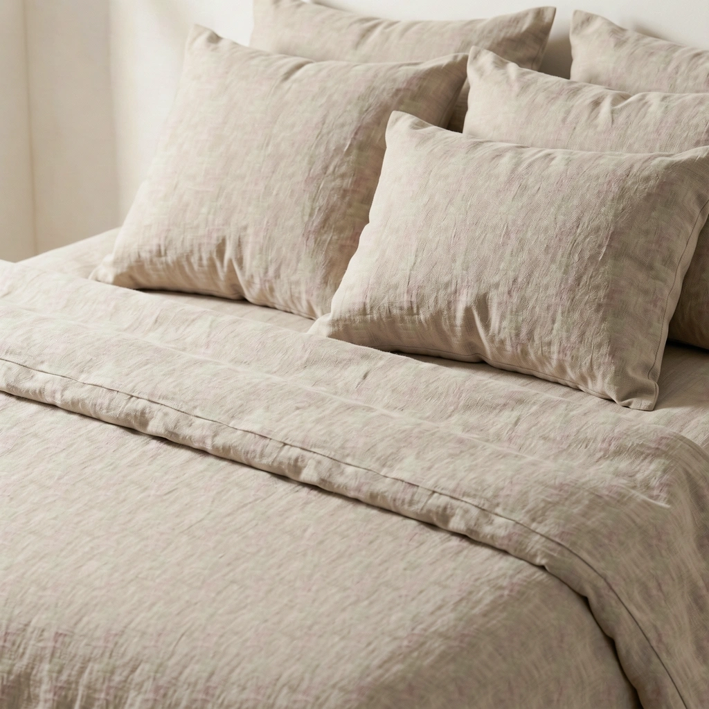 Texturas de ropa de cama transpirable